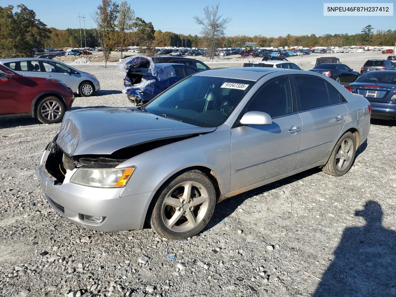 5NPEU46F87H237412 2007 Hyundai Sonata Se