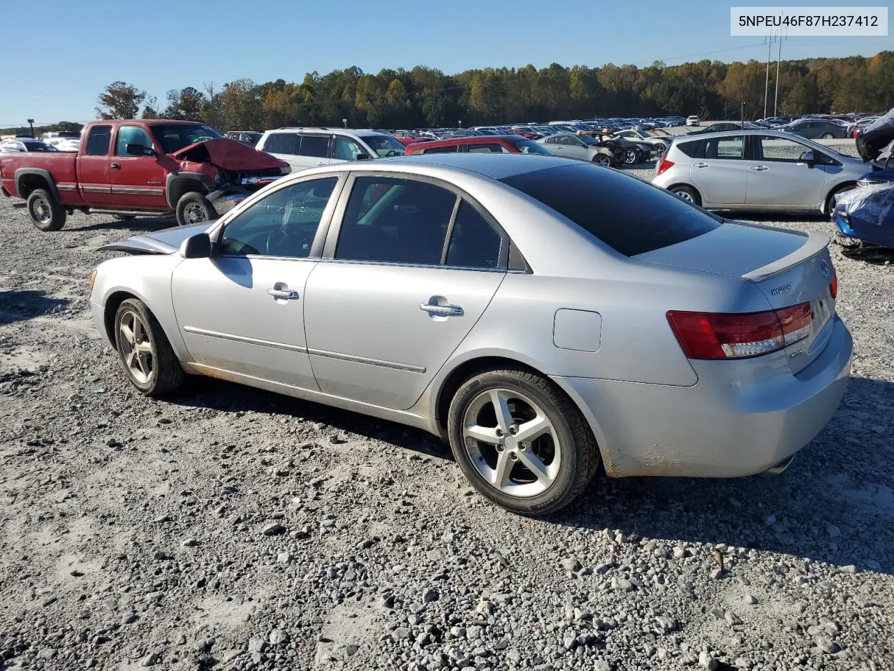 5NPEU46F87H237412 2007 Hyundai Sonata Se