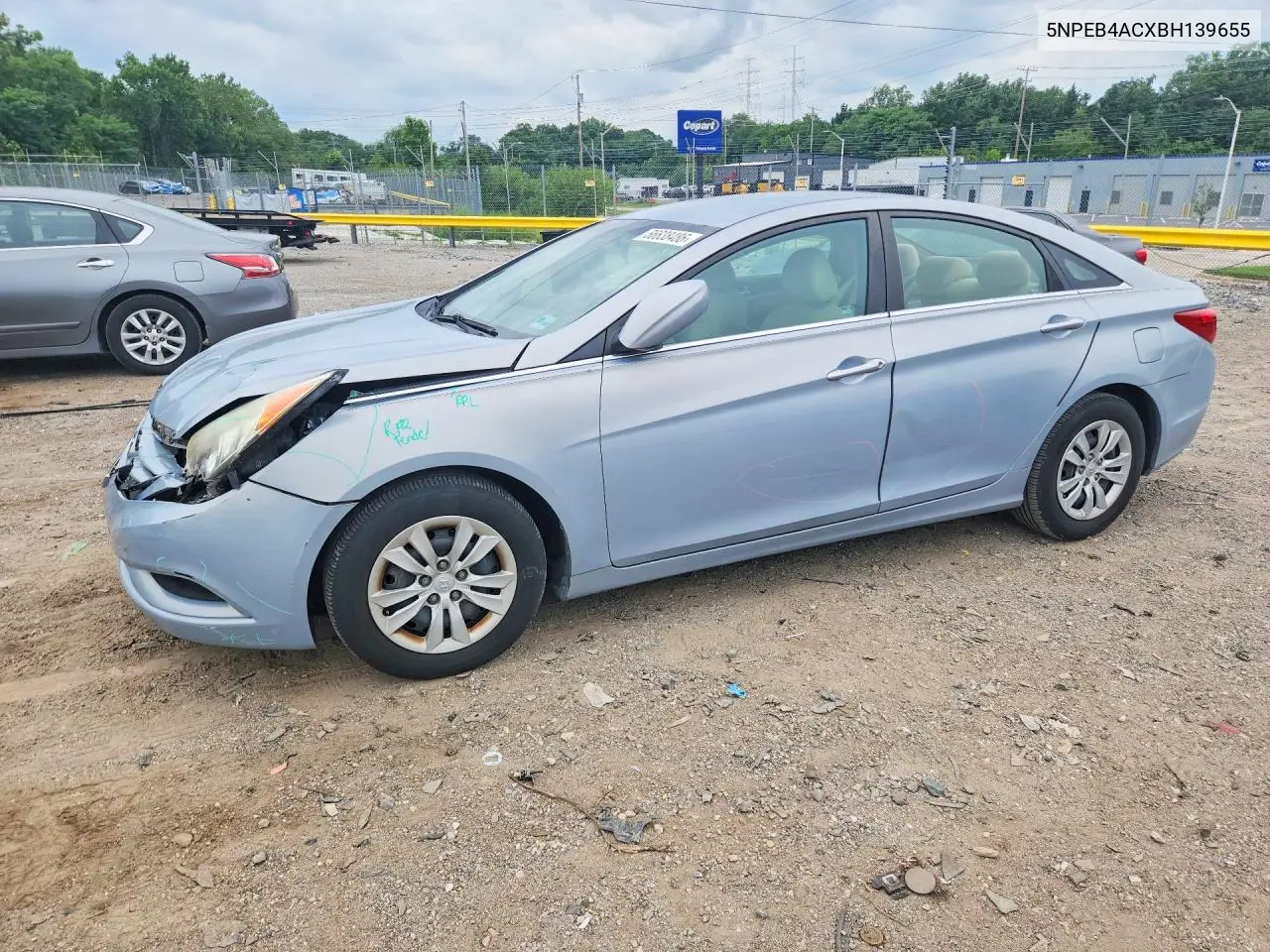 2011 Hyundai Sonata Gls VIN: 5NPEB4ACXBH139655 Lot: 56638486