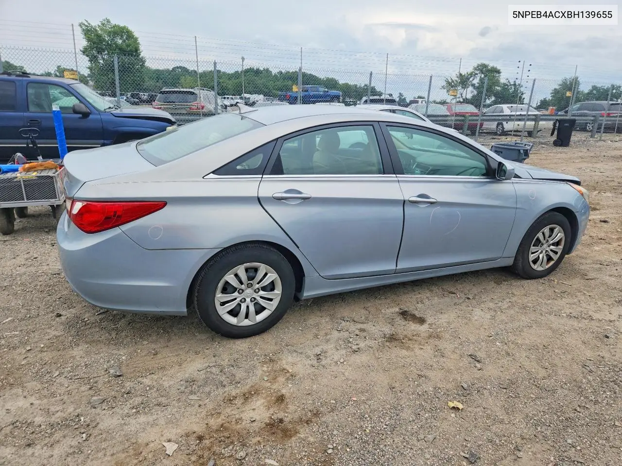 2011 Hyundai Sonata Gls VIN: 5NPEB4ACXBH139655 Lot: 56638486