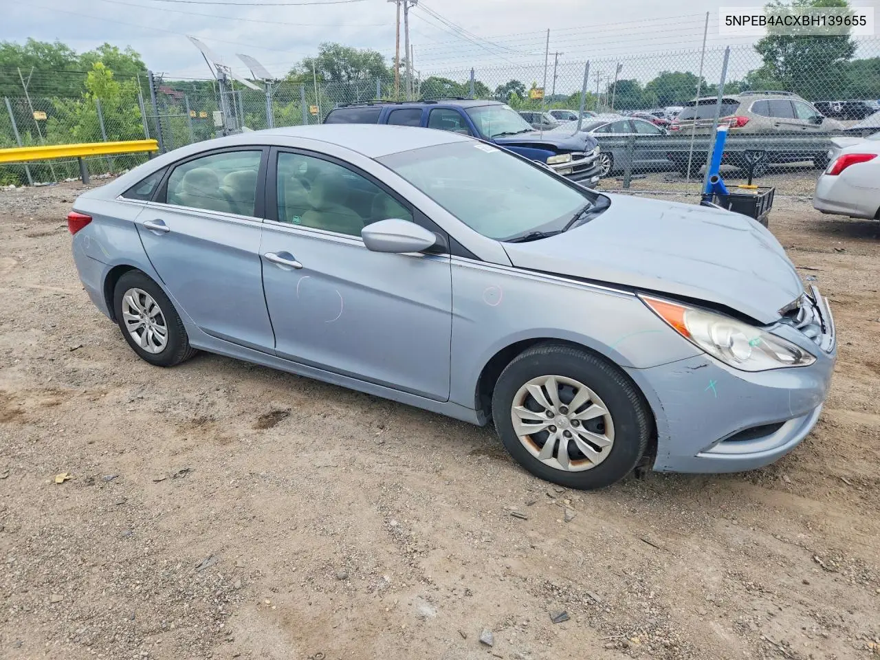 2011 Hyundai Sonata Gls VIN: 5NPEB4ACXBH139655 Lot: 56638486