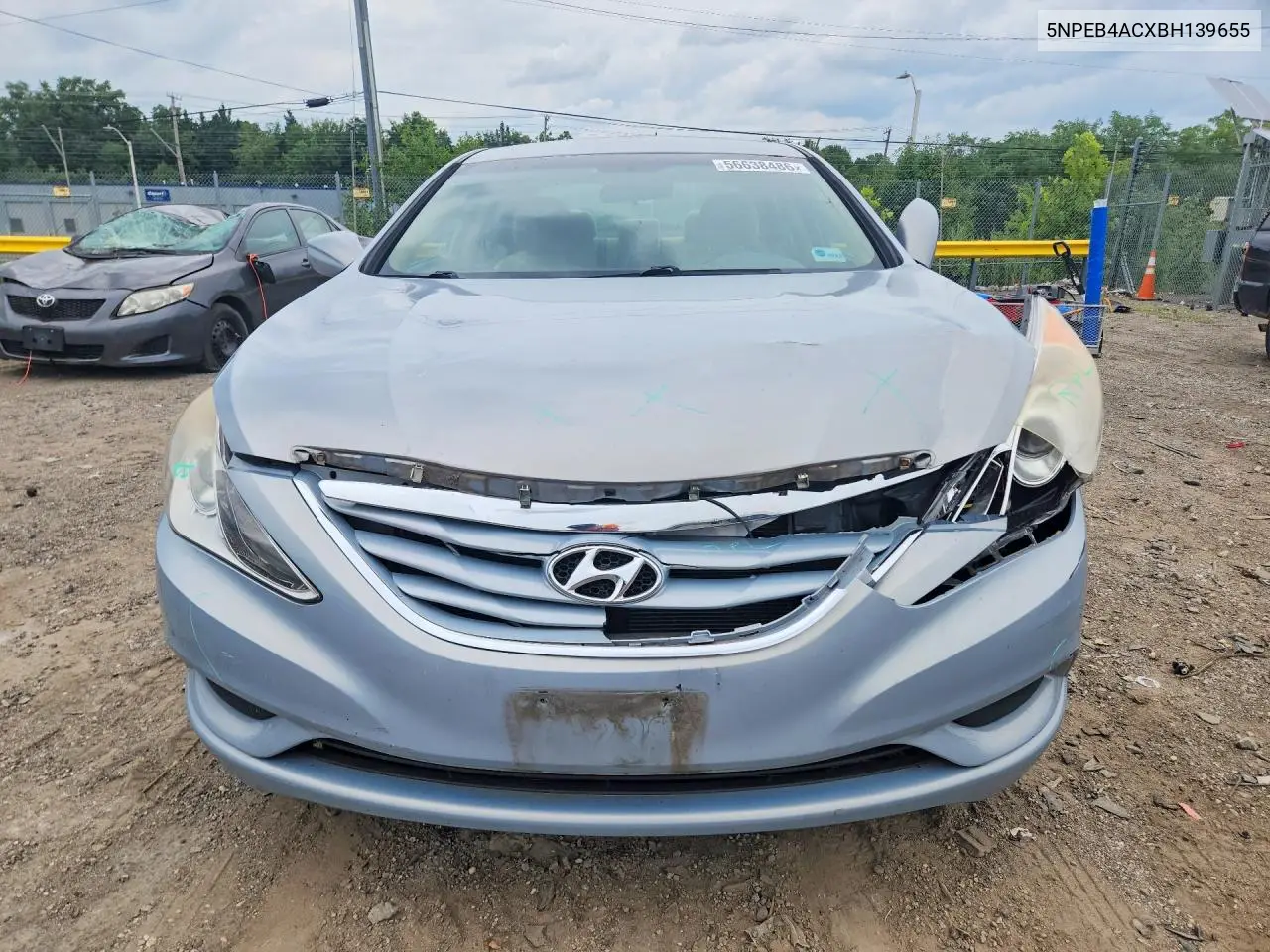 2011 Hyundai Sonata Gls VIN: 5NPEB4ACXBH139655 Lot: 56638486