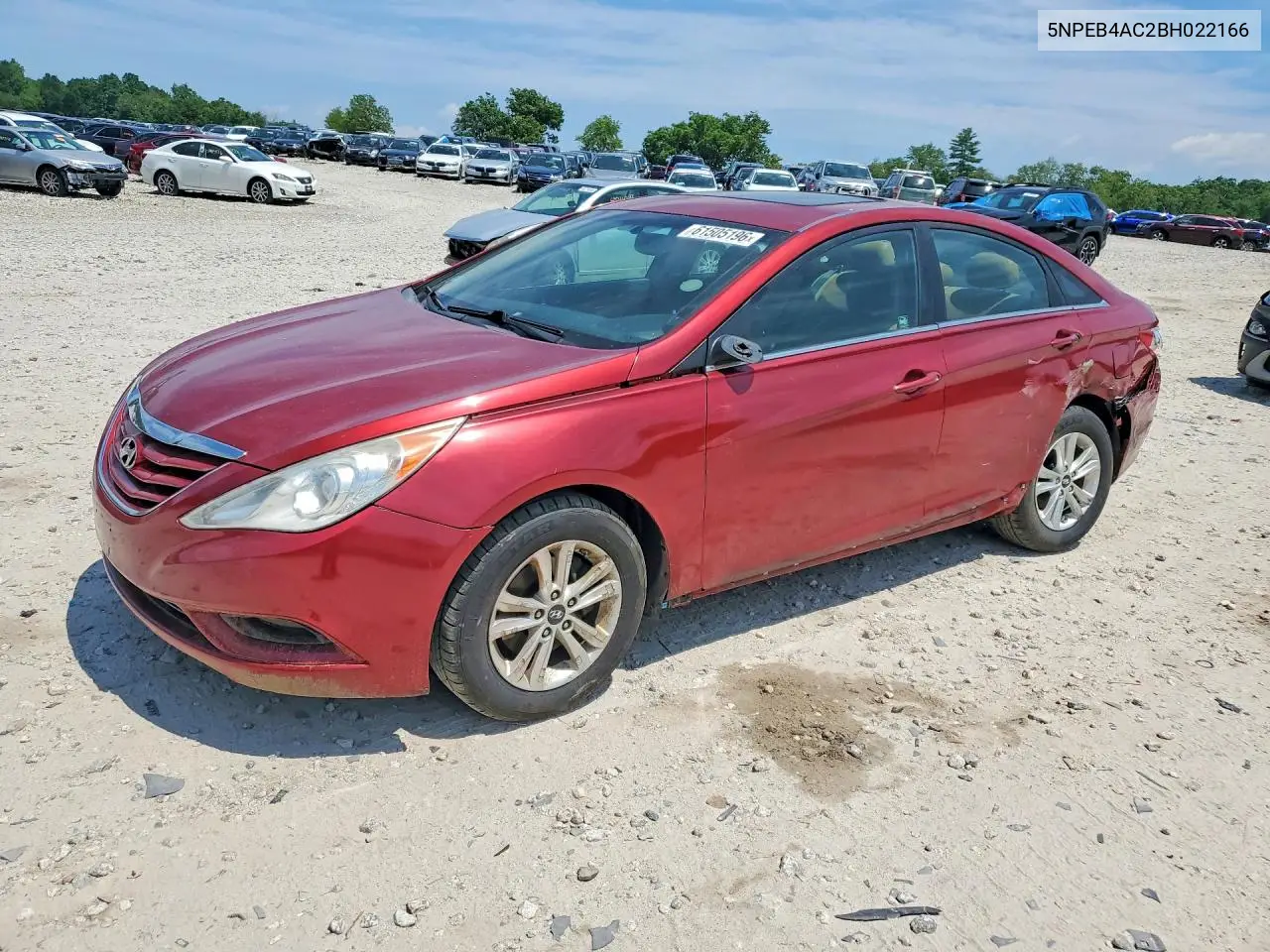2011 Hyundai Sonata Gls VIN: 5NPEB4AC2BH022166 Lot: 61505196