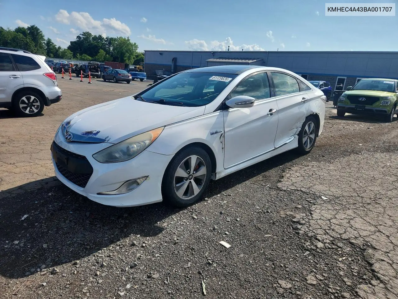 2011 Hyundai Sonata Hybrid VIN: KMHEC4A43BA001707 Lot: 61729626