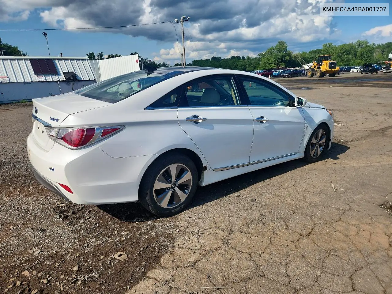 2011 Hyundai Sonata Hybrid VIN: KMHEC4A43BA001707 Lot: 61729626