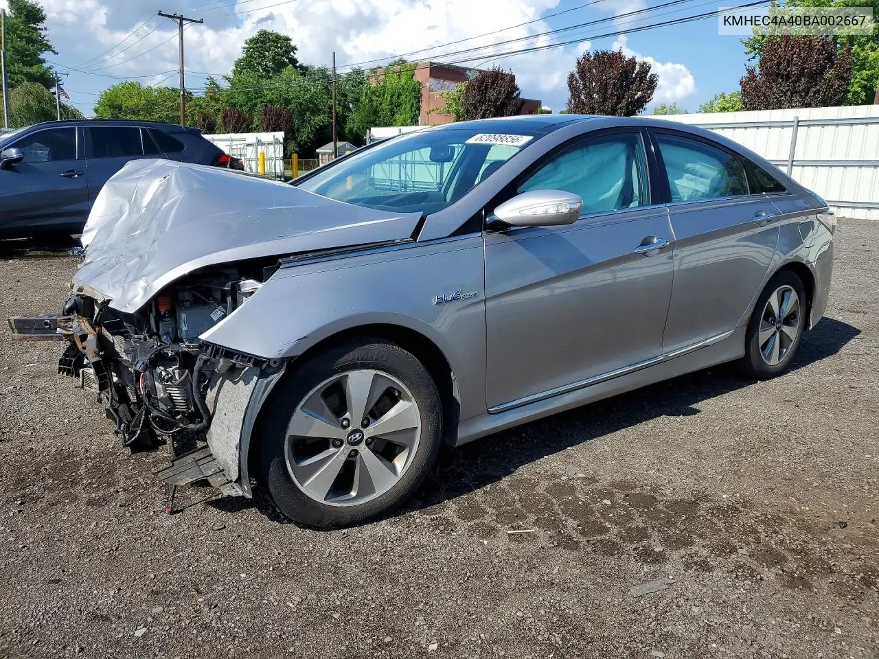 2011 Hyundai Sonata Hybrid VIN: KMHEC4A40BA002667 Lot: 62098856