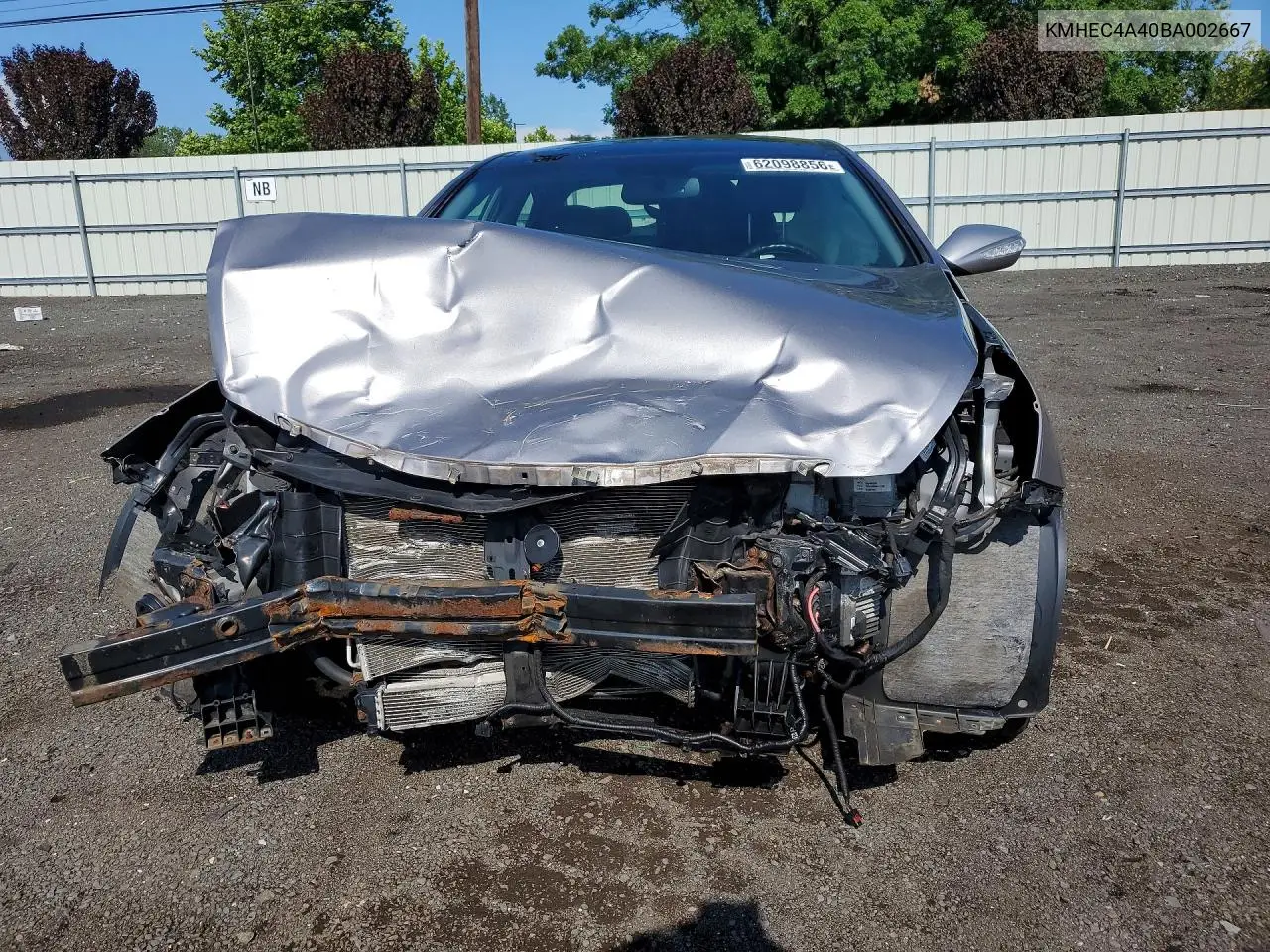2011 Hyundai Sonata Hybrid VIN: KMHEC4A40BA002667 Lot: 62098856