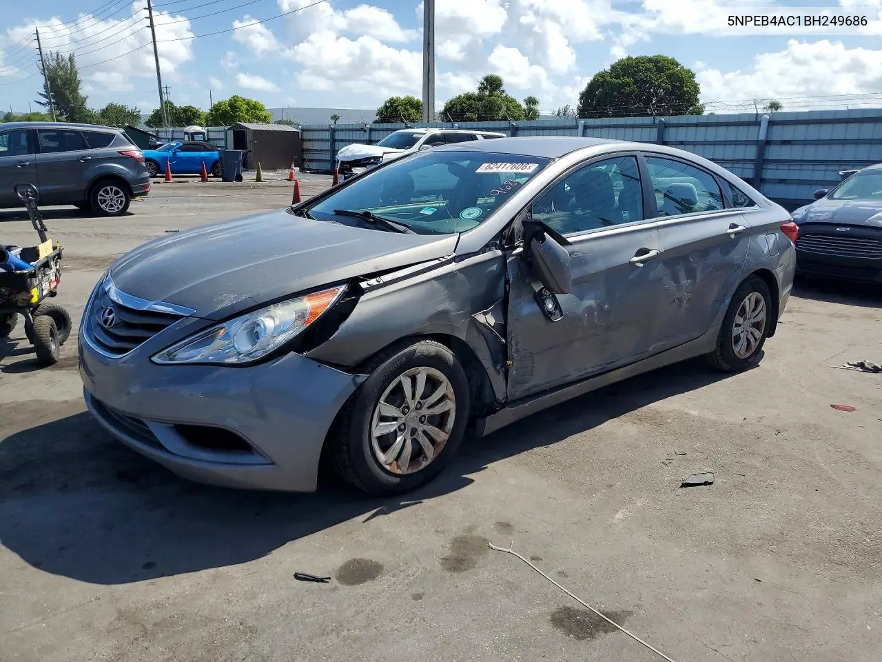 2011 Hyundai Sonata Gls VIN: 5NPEB4AC1BH249686 Lot: 62417606