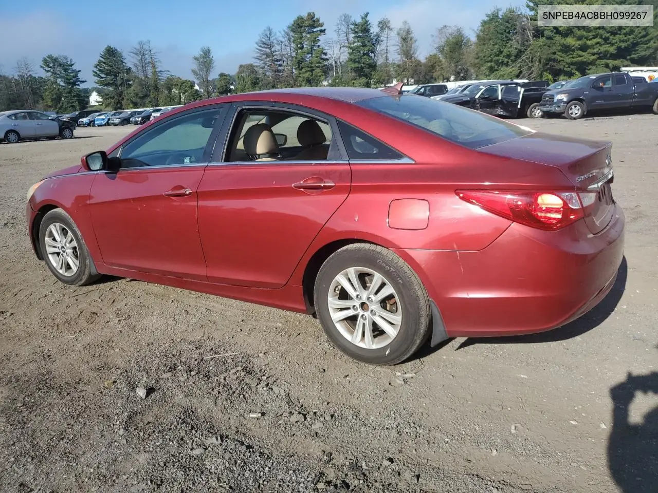 5NPEB4AC8BH099267 2011 Hyundai Sonata Gls