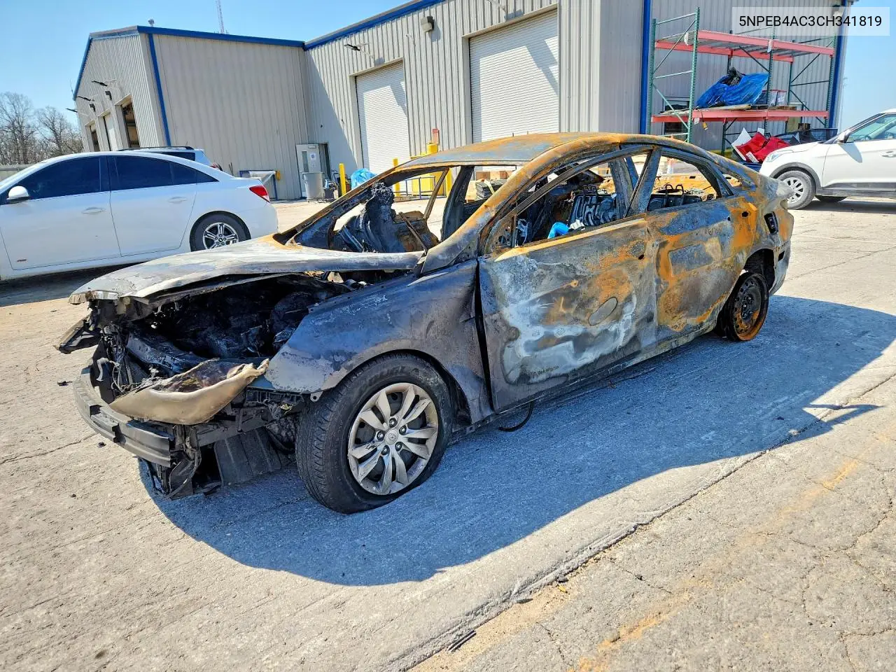 2012 Hyundai Sonata Gls VIN: 5NPEB4AC3CH341819 Lot: 49372076