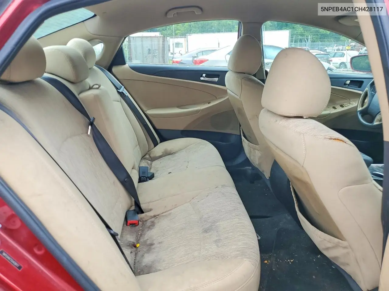 2012 Hyundai Sonata Gls VIN: 5NPEB4AC1CH428117 Lot: 59652926