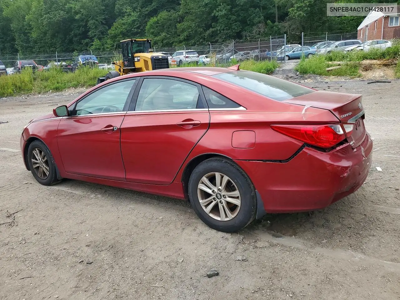2012 Hyundai Sonata Gls VIN: 5NPEB4AC1CH428117 Lot: 59652926