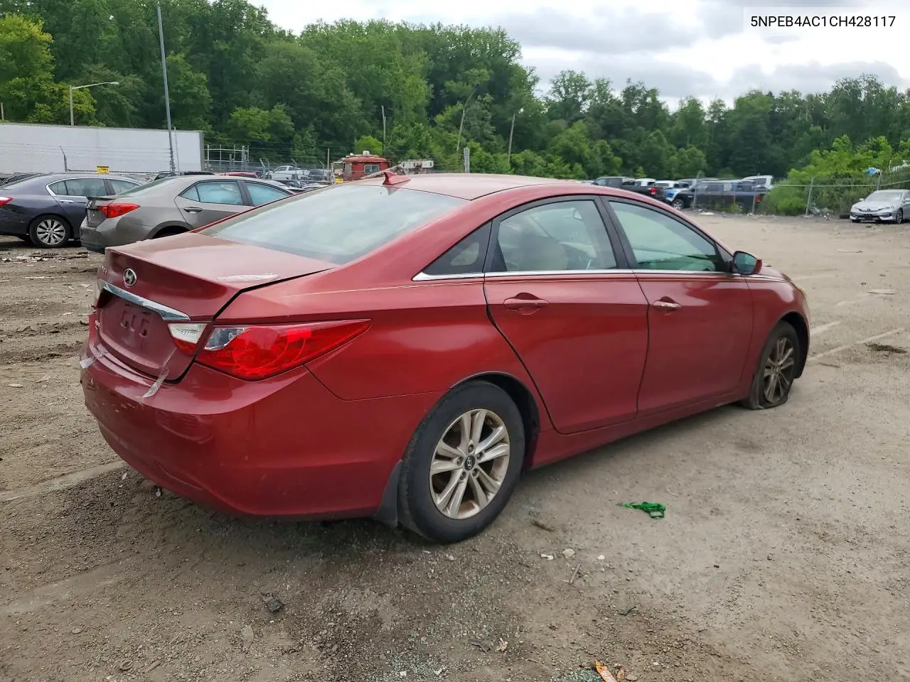 2012 Hyundai Sonata Gls VIN: 5NPEB4AC1CH428117 Lot: 59652926
