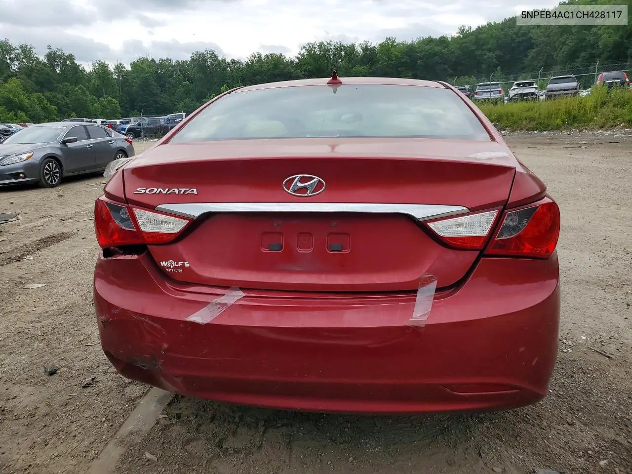 2012 Hyundai Sonata Gls VIN: 5NPEB4AC1CH428117 Lot: 59652926