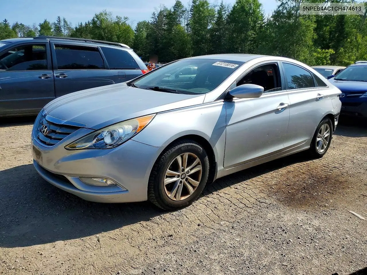 2012 Hyundai Sonata Gls VIN: 5NPEB4AC1CH474613 Lot: 61218816