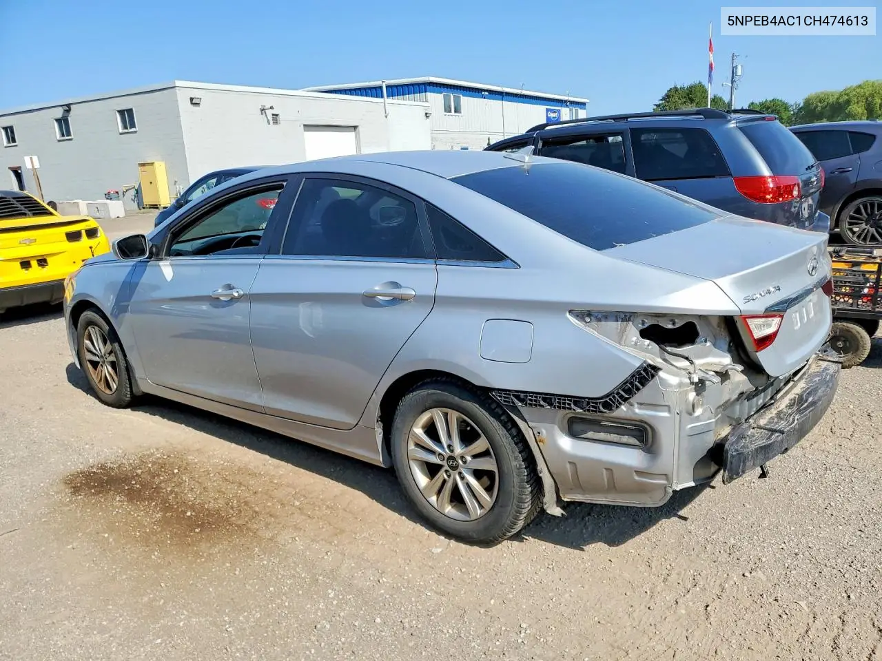 2012 Hyundai Sonata Gls VIN: 5NPEB4AC1CH474613 Lot: 61218816