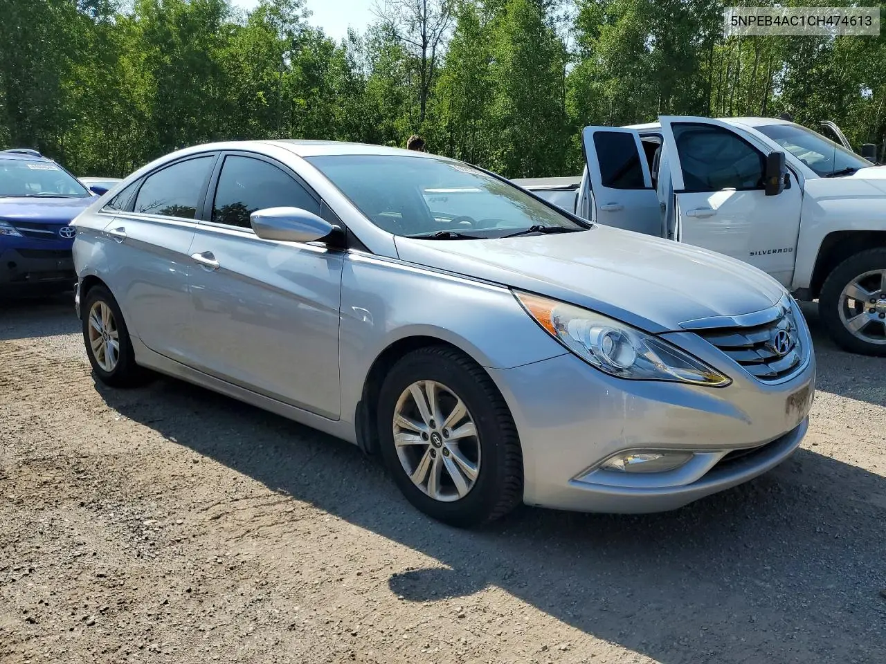 2012 Hyundai Sonata Gls VIN: 5NPEB4AC1CH474613 Lot: 61218816