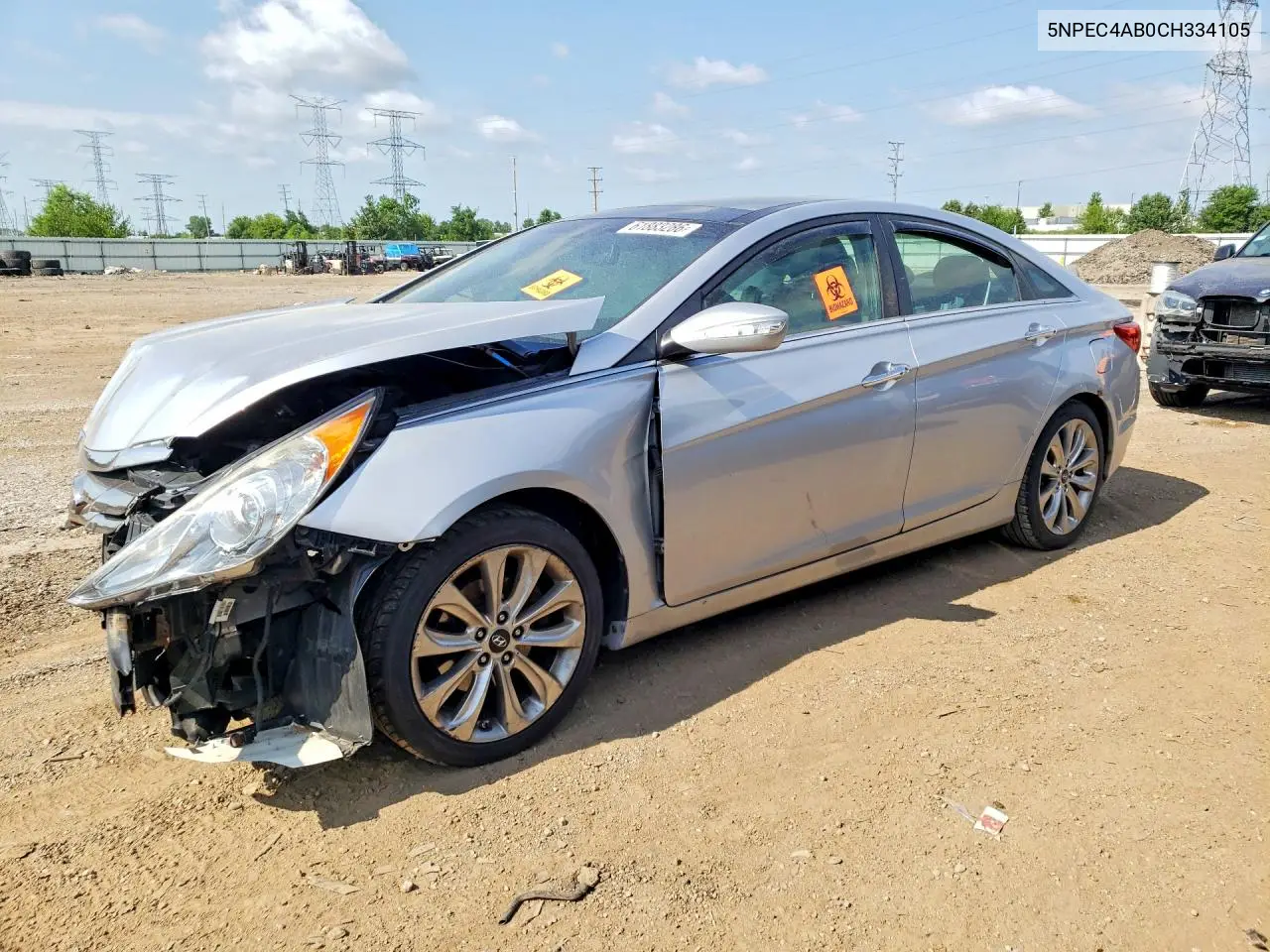 2012 Hyundai Sonata Limited 2.0T VIN: 5NPEC4AB0CH334105 Lot: 61883286