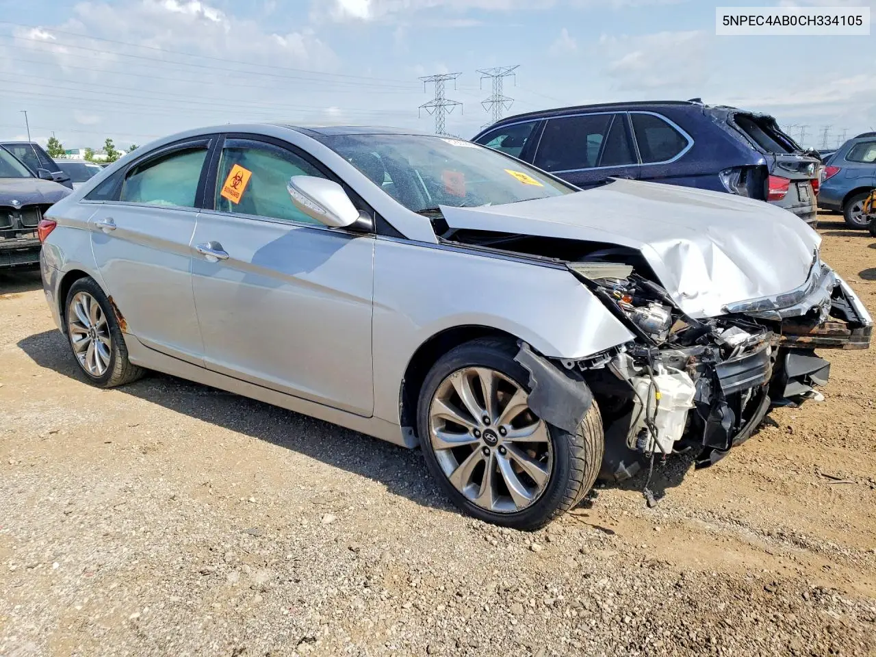 2012 Hyundai Sonata Limited 2.0T VIN: 5NPEC4AB0CH334105 Lot: 61883286