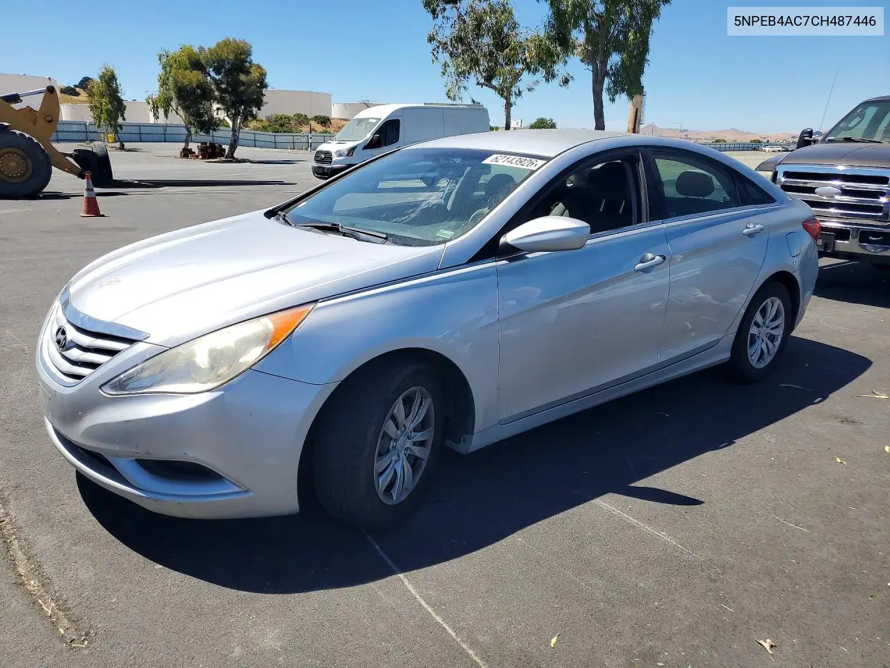 2012 Hyundai Sonata Gls VIN: 5NPEB4AC7CH487446 Lot: 62143926