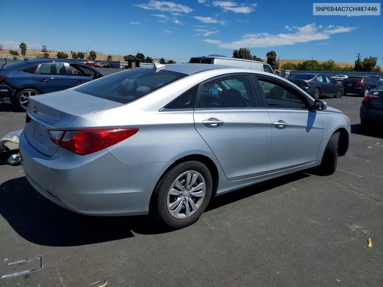 2012 Hyundai Sonata Gls VIN: 5NPEB4AC7CH487446 Lot: 62143926