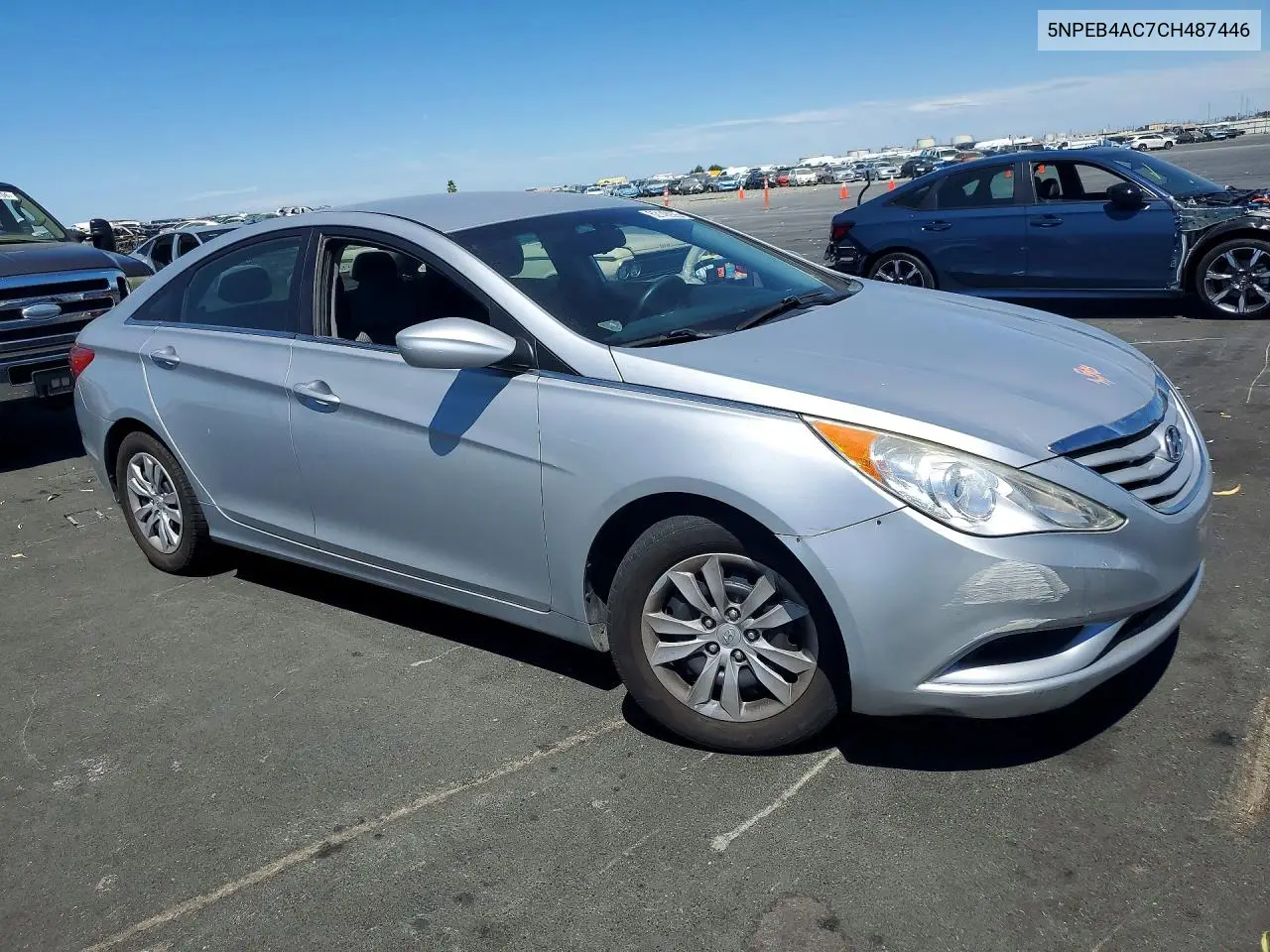 2012 Hyundai Sonata Gls VIN: 5NPEB4AC7CH487446 Lot: 62143926