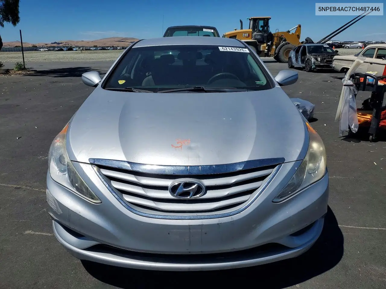 2012 Hyundai Sonata Gls VIN: 5NPEB4AC7CH487446 Lot: 62143926