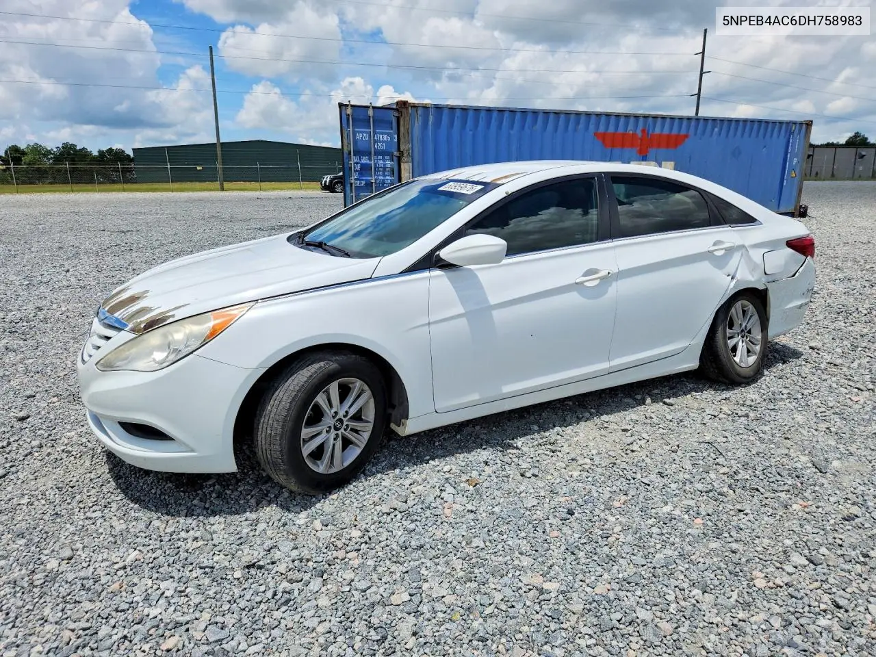 2013 Hyundai Sonata Gls VIN: 5NPEB4AC6DH758983 Lot: 60959676