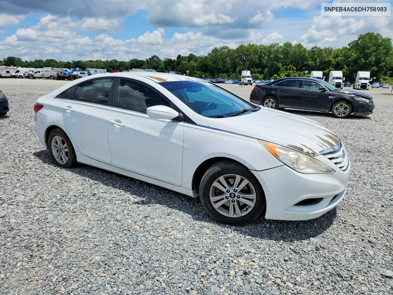 2013 Hyundai Sonata Gls VIN: 5NPEB4AC6DH758983 Lot: 60959676