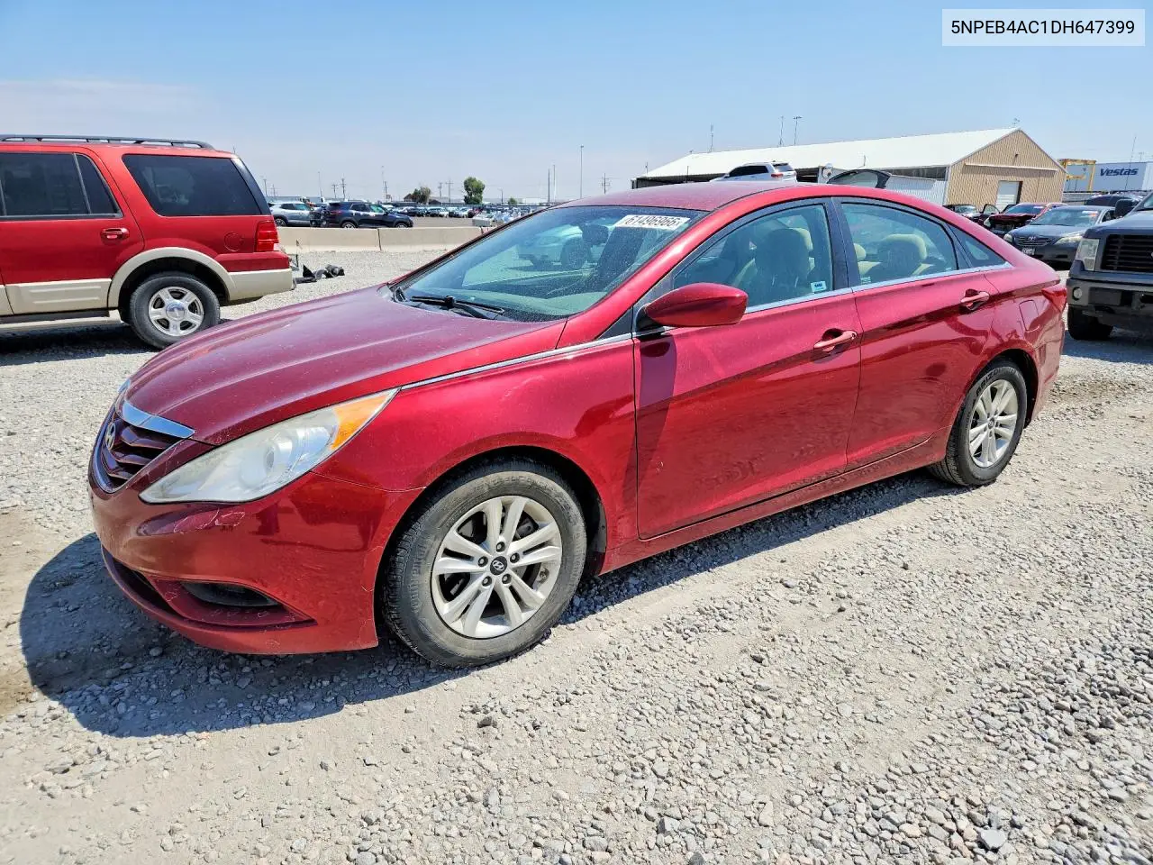 2013 Hyundai Sonata Gls VIN: 5NPEB4AC1DH647399 Lot: 61496966