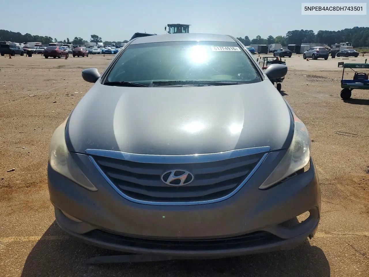 2013 Hyundai Sonata Gls VIN: 5NPEB4AC8DH743501 Lot: 61754916