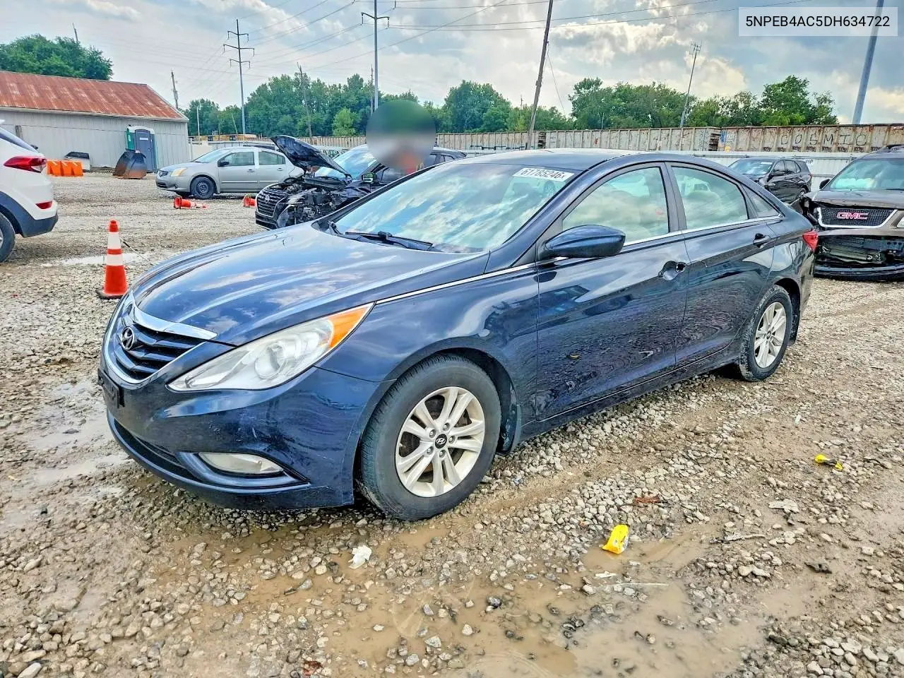 2013 Hyundai Sonata Gls VIN: 5NPEB4AC5DH634722 Lot: 61785246