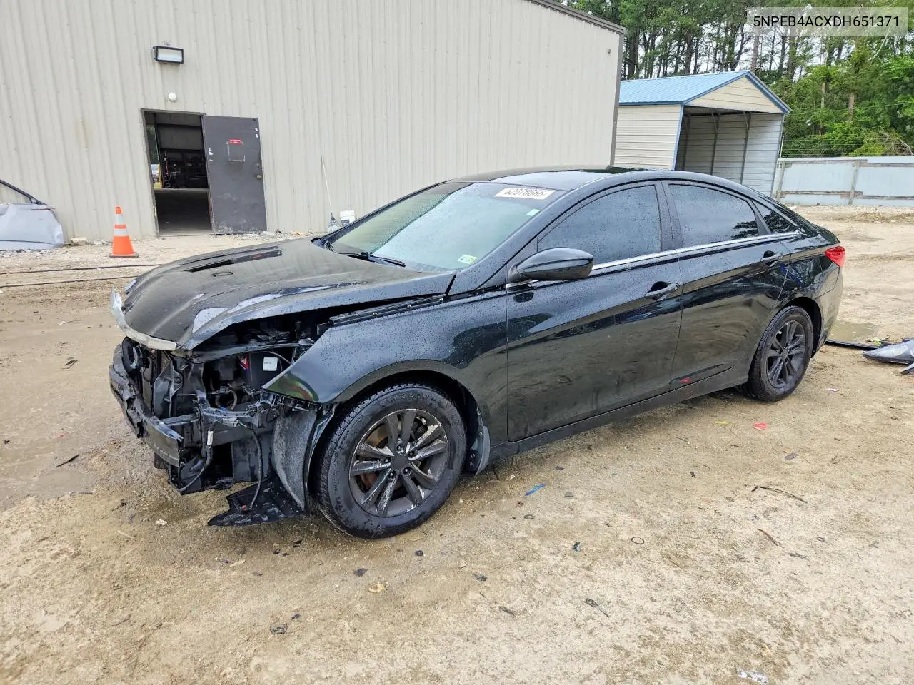 2013 Hyundai Sonata Gls VIN: 5NPEB4ACXDH651371 Lot: 62078666