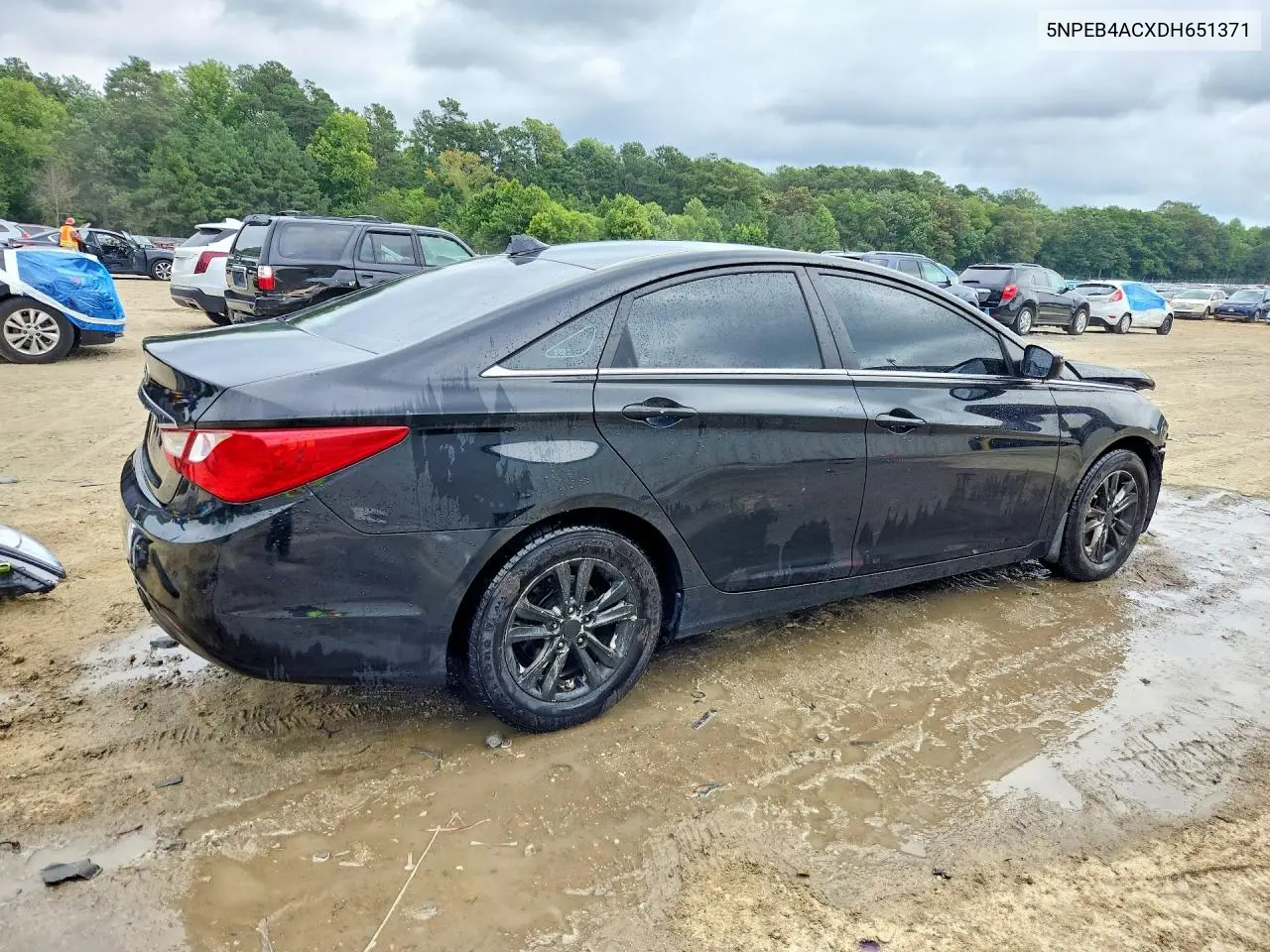 2013 Hyundai Sonata Gls VIN: 5NPEB4ACXDH651371 Lot: 62078666