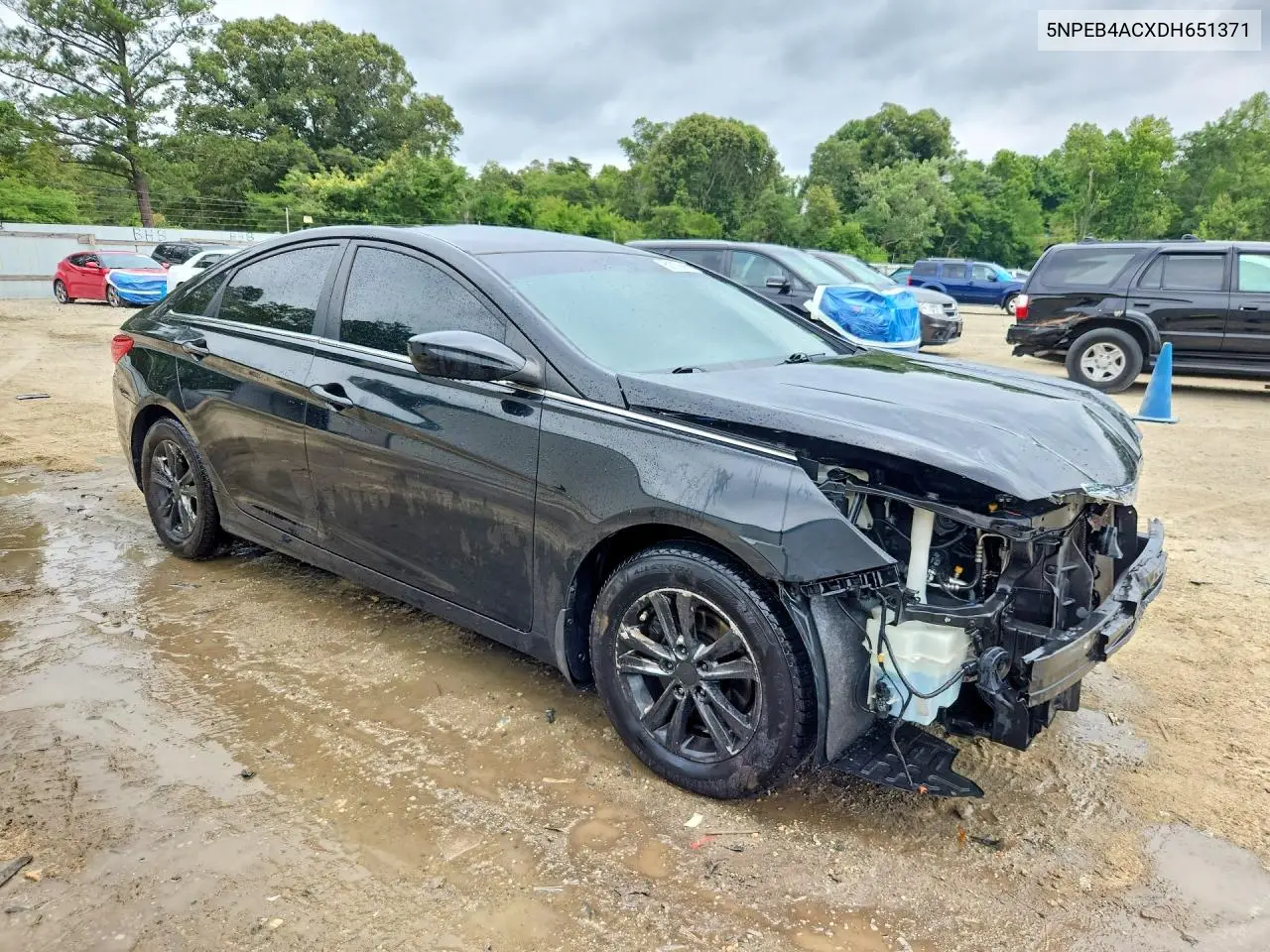 2013 Hyundai Sonata Gls VIN: 5NPEB4ACXDH651371 Lot: 62078666