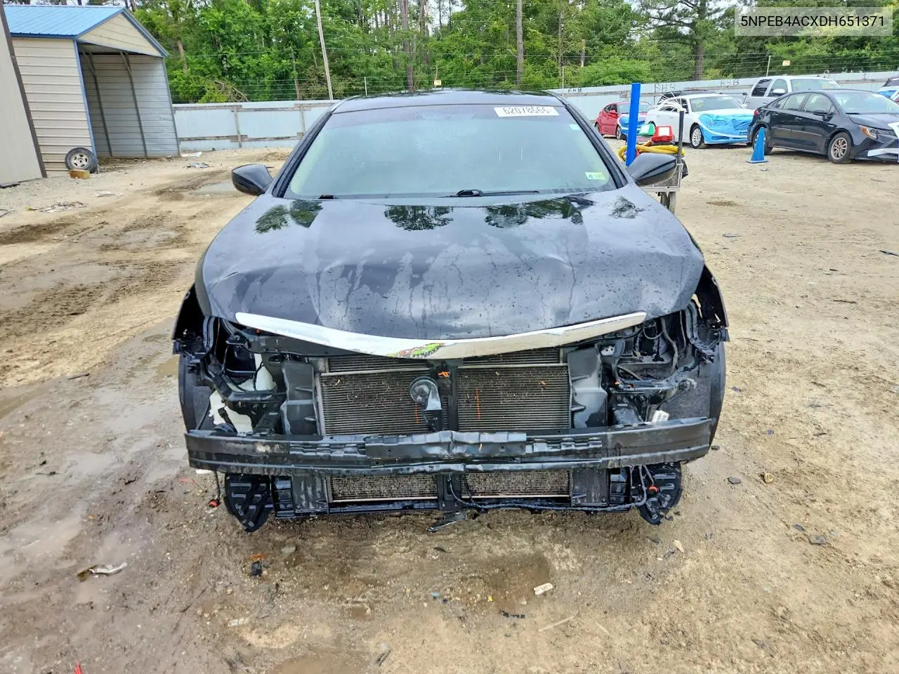 2013 Hyundai Sonata Gls VIN: 5NPEB4ACXDH651371 Lot: 62078666