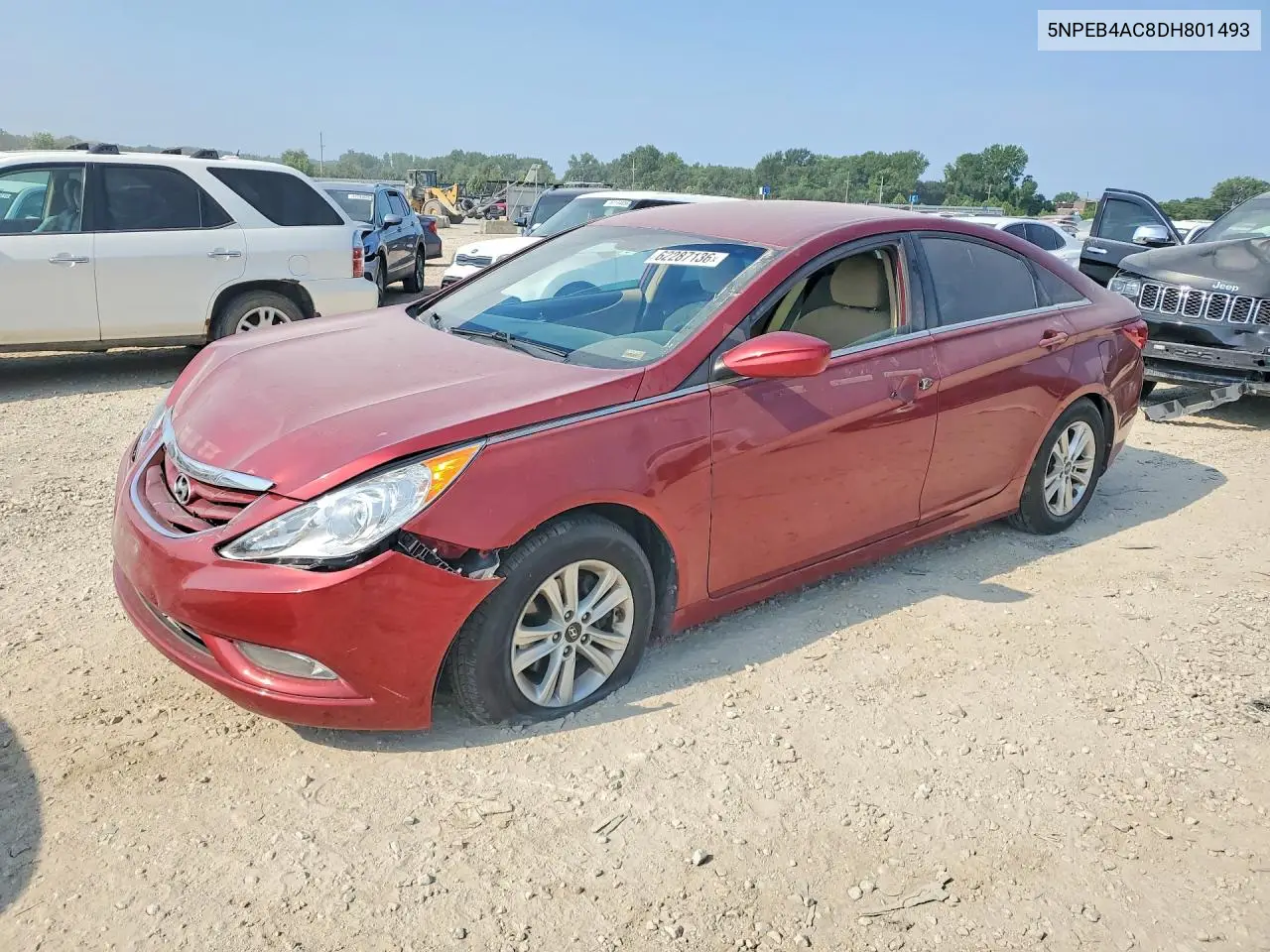 2013 Hyundai Sonata Gls VIN: 5NPEB4AC8DH801493 Lot: 62287136