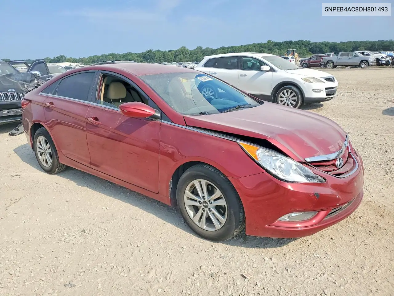 2013 Hyundai Sonata Gls VIN: 5NPEB4AC8DH801493 Lot: 62287136
