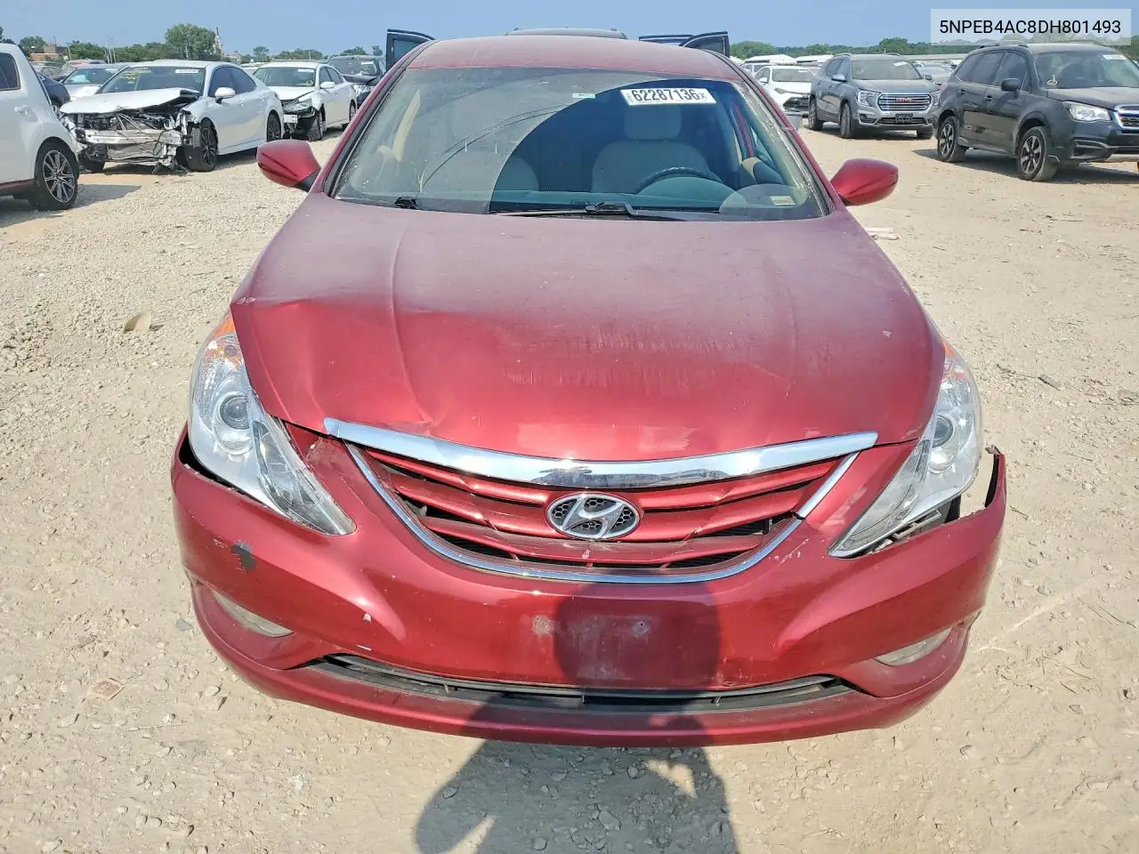 2013 Hyundai Sonata Gls VIN: 5NPEB4AC8DH801493 Lot: 62287136