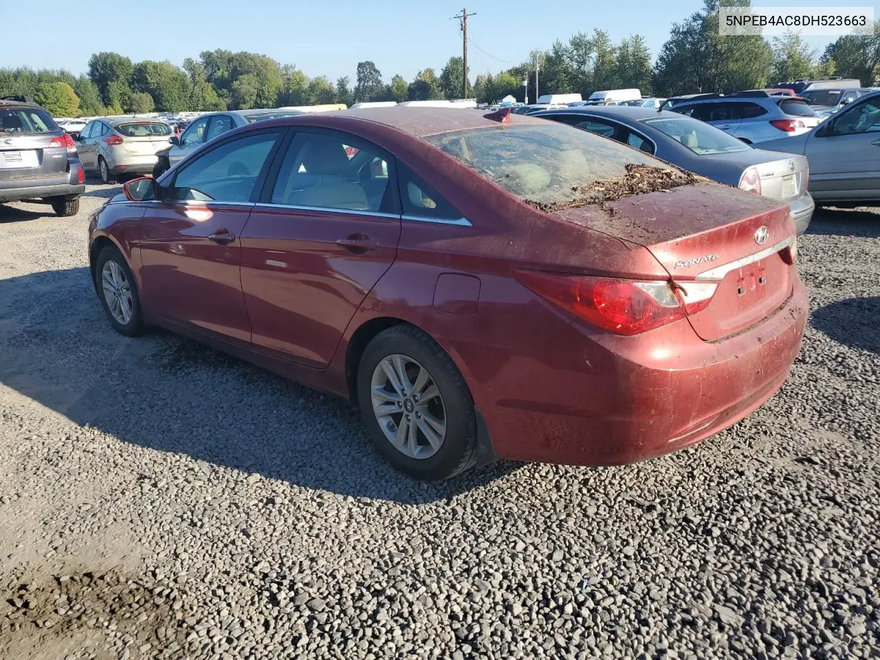 5NPEB4AC8DH523663 2013 Hyundai Sonata Gls