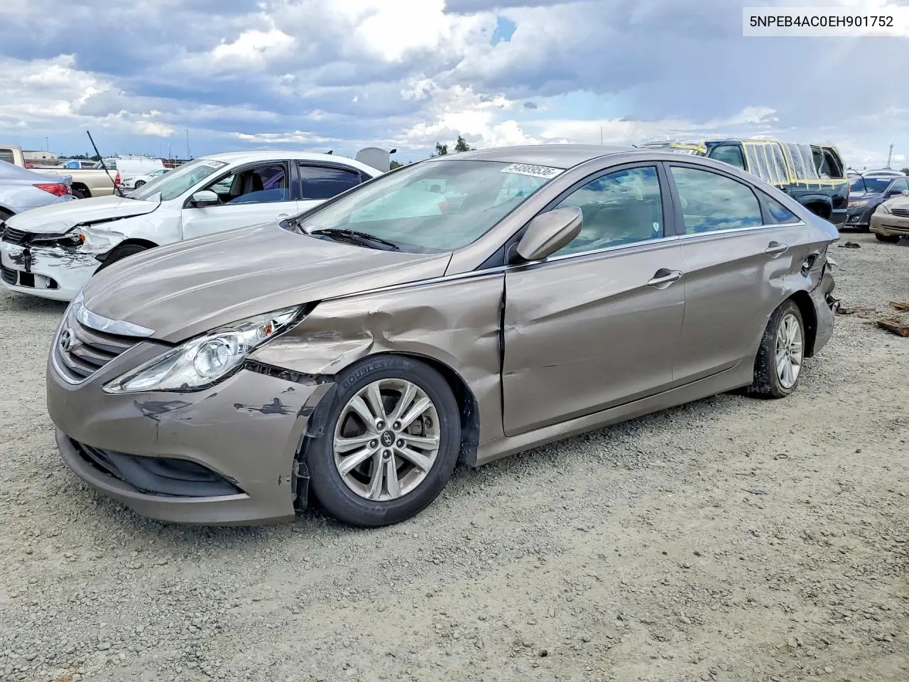2014 Hyundai Sonata Gls VIN: 5NPEB4AC0EH901752 Lot: 54889536