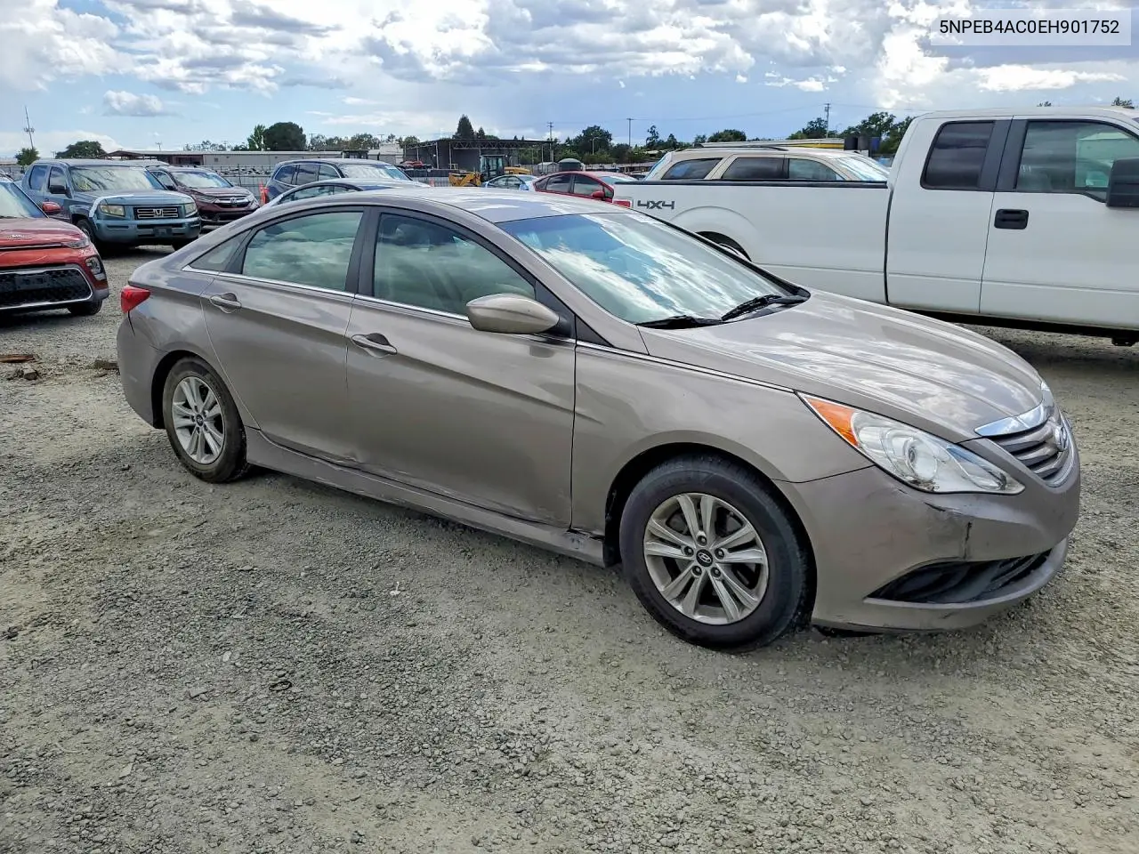 2014 Hyundai Sonata Gls VIN: 5NPEB4AC0EH901752 Lot: 54889536