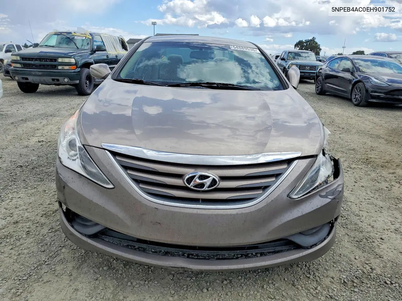 2014 Hyundai Sonata Gls VIN: 5NPEB4AC0EH901752 Lot: 54889536
