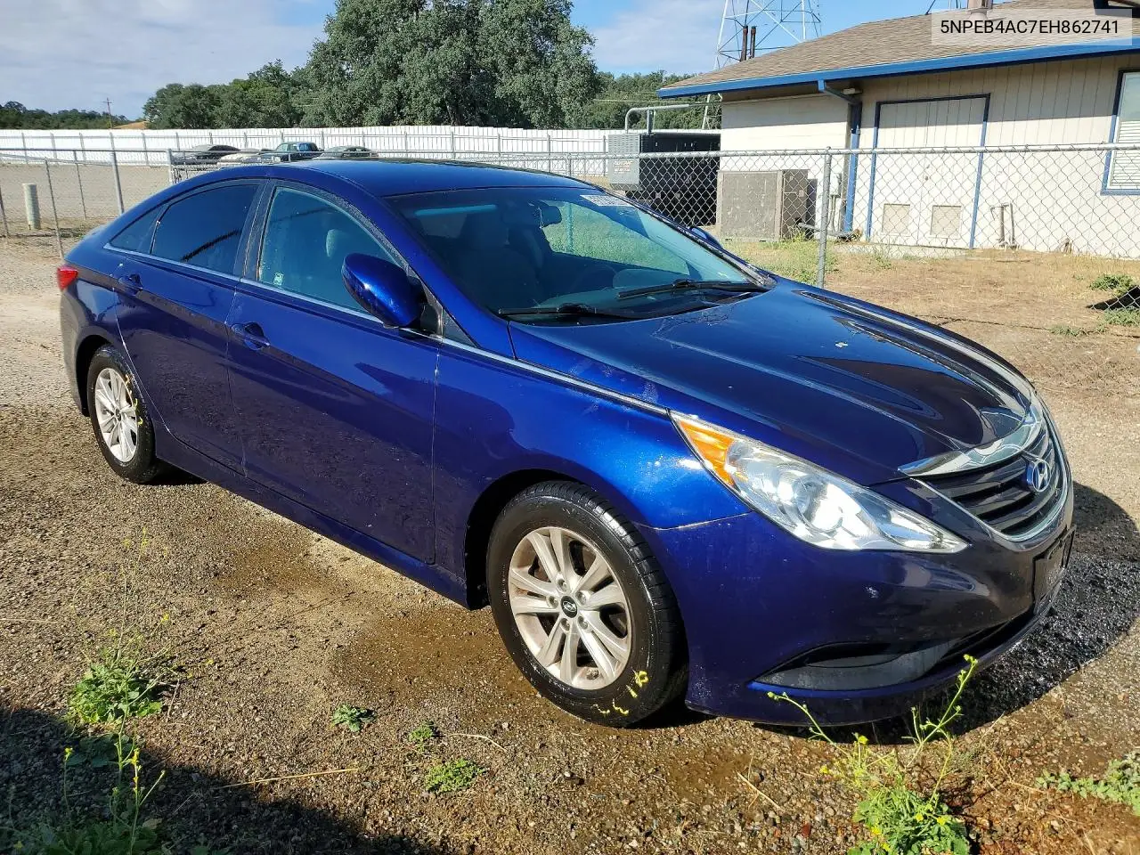 2014 Hyundai Sonata Gls VIN: 5NPEB4AC7EH862741 Lot: 55041986