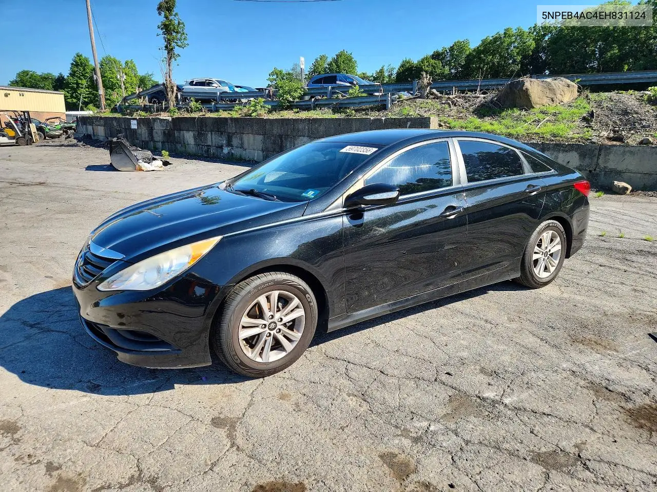 2014 Hyundai Sonata Gls VIN: 5NPEB4AC4EH831124 Lot: 59702356