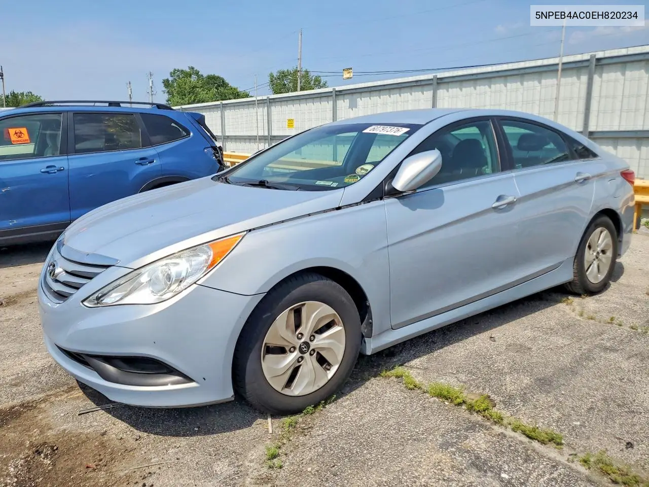 2014 Hyundai Sonata Gls VIN: 5NPEB4AC0EH820234 Lot: 60797376