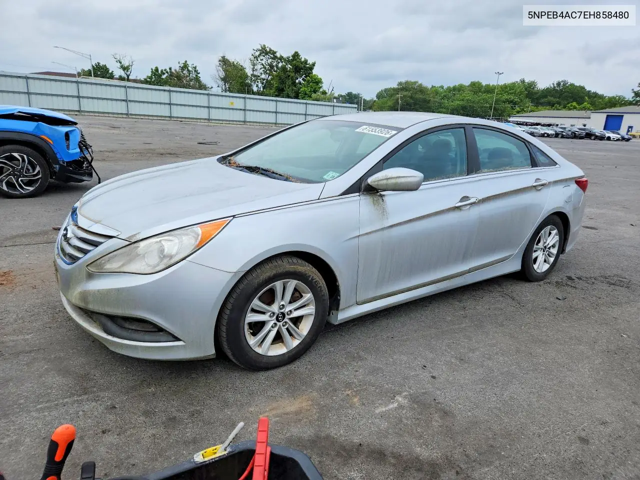 2014 Hyun Sonata VIN: 5NPEB4AC7EH858480 Lot: 61553926
