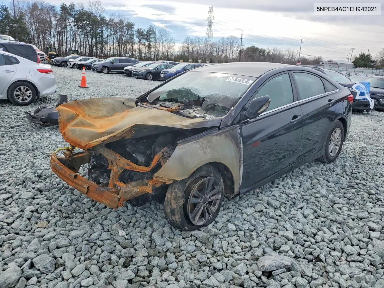 2014 Hyundai Sonata Gls VIN: 5NPEB4AC1EH942021 Lot: 77648555