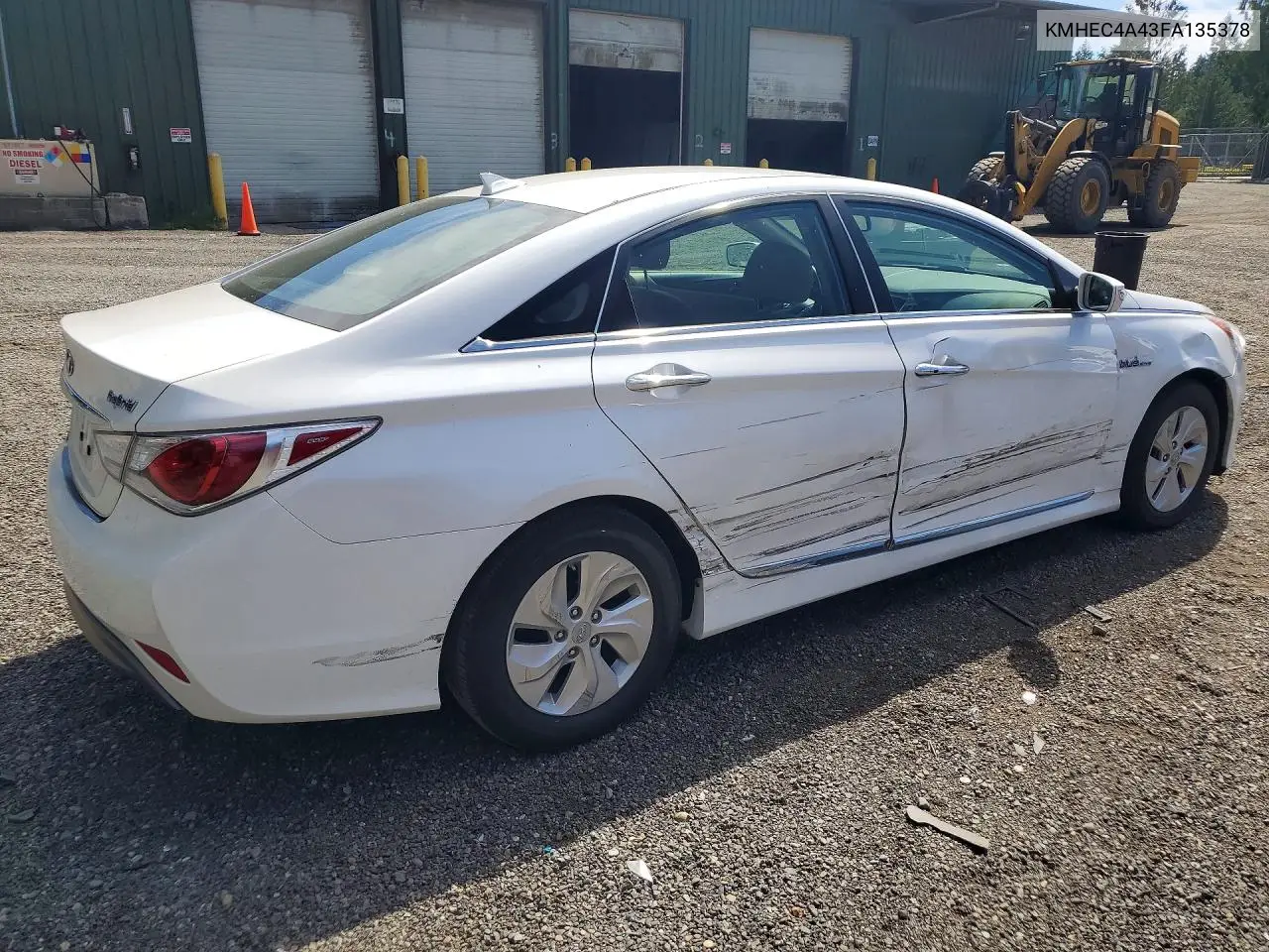 KMHEC4A43FA135378 2015 Hyundai Sonata Hybrid Base