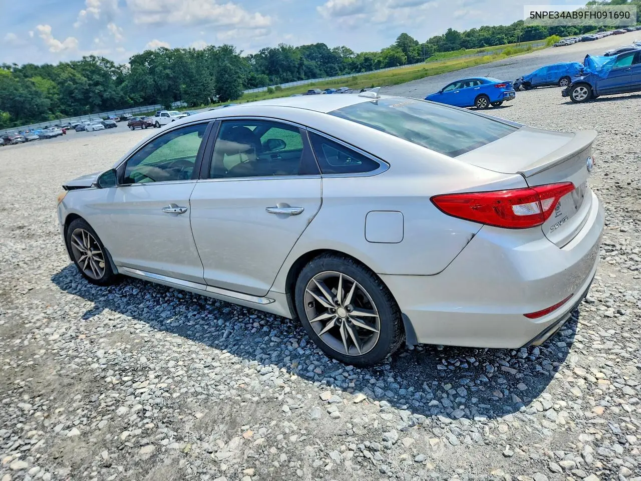 2015 Hyundai Sonata Sport 2.0T VIN: 5NPE34AB9FH091690 Lot: 60465286